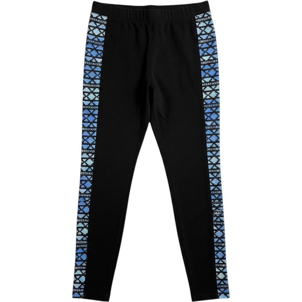 Pink Victoria Secret Leggings Black Blue Geometric Aztec Side Panels Tuxedo Sz L